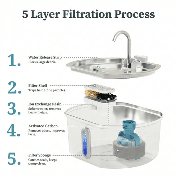 Crestiq Cat Water Fountain