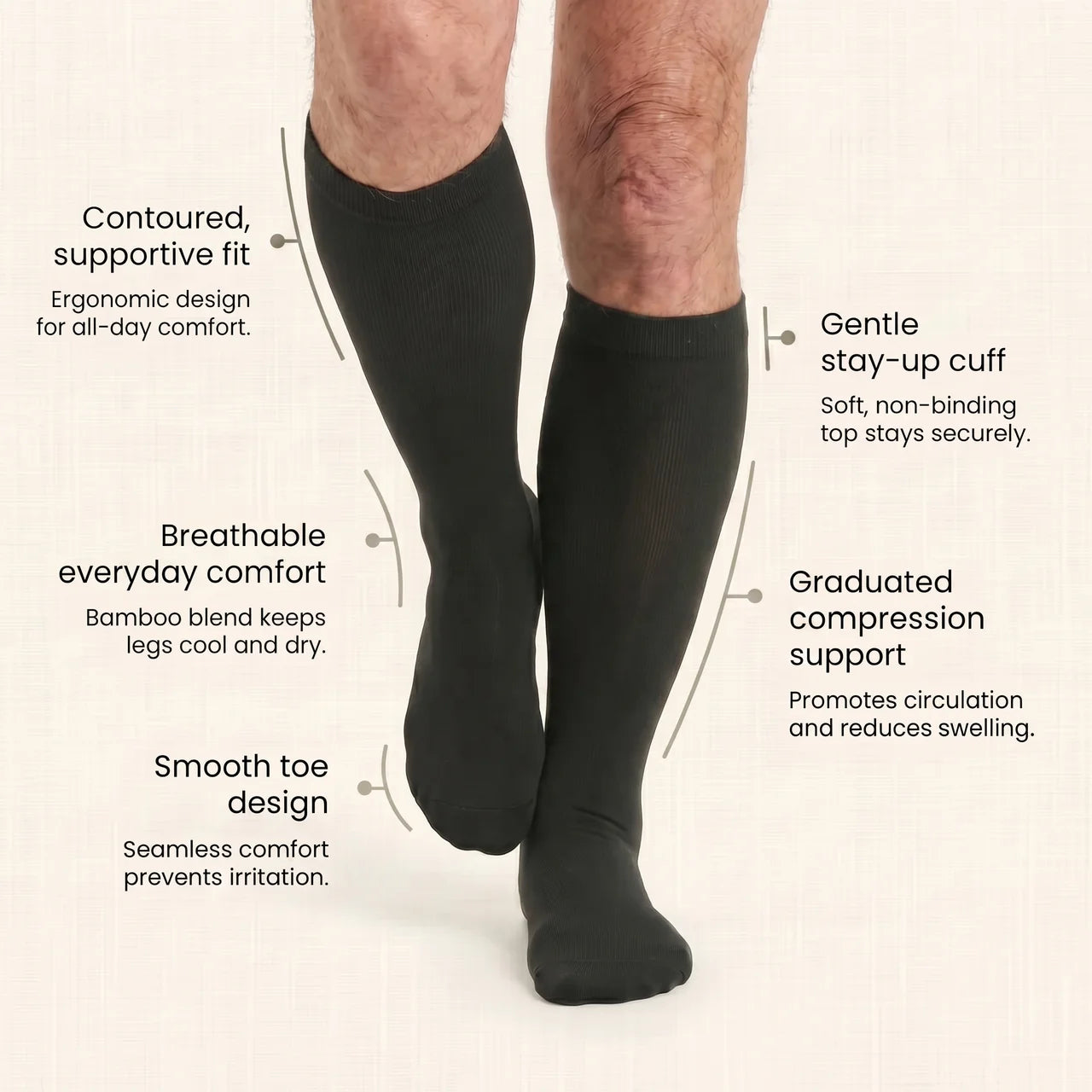 Crestiq Bamboo Compression Socks