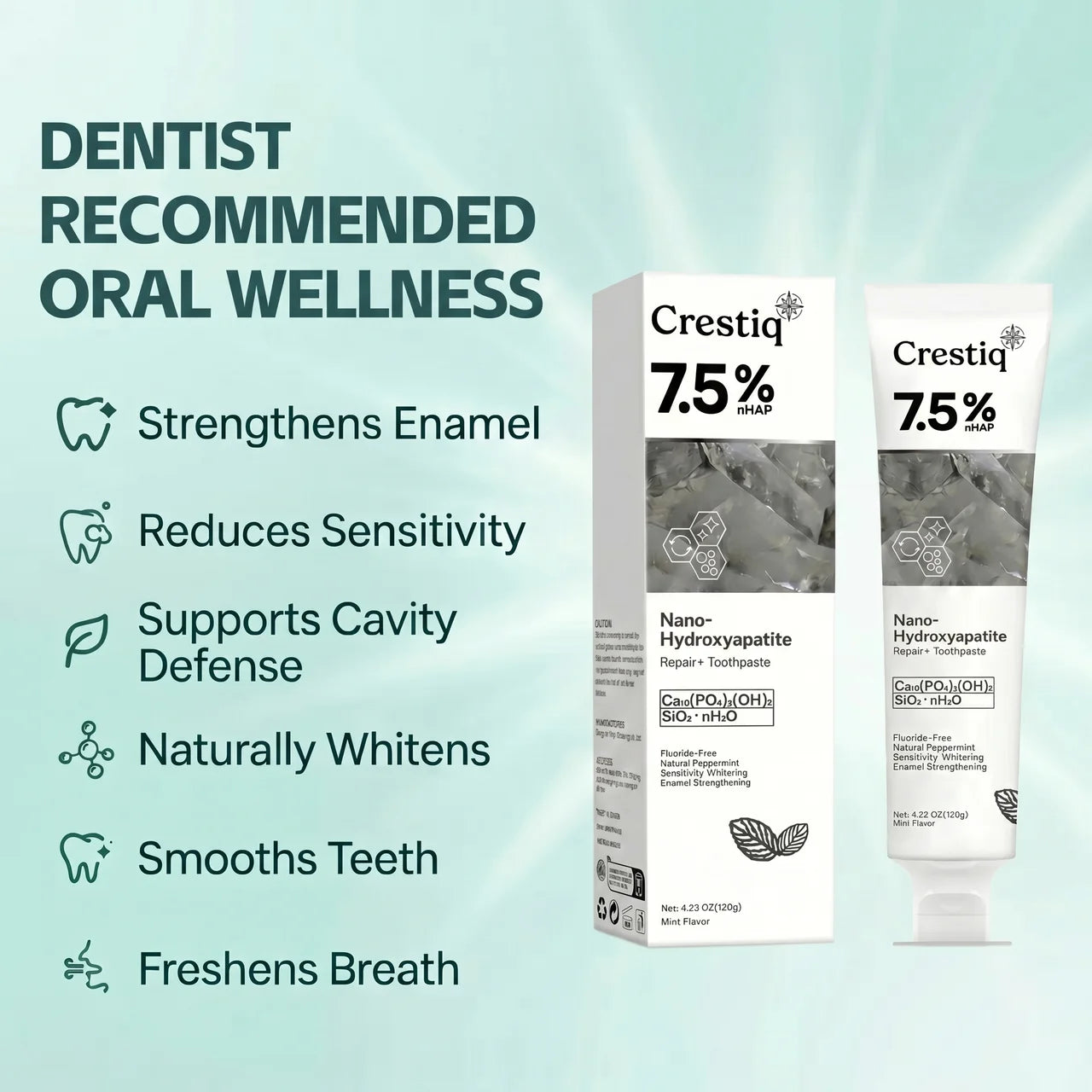 Nano-Hydroxyapatite Restorative Toothpaste