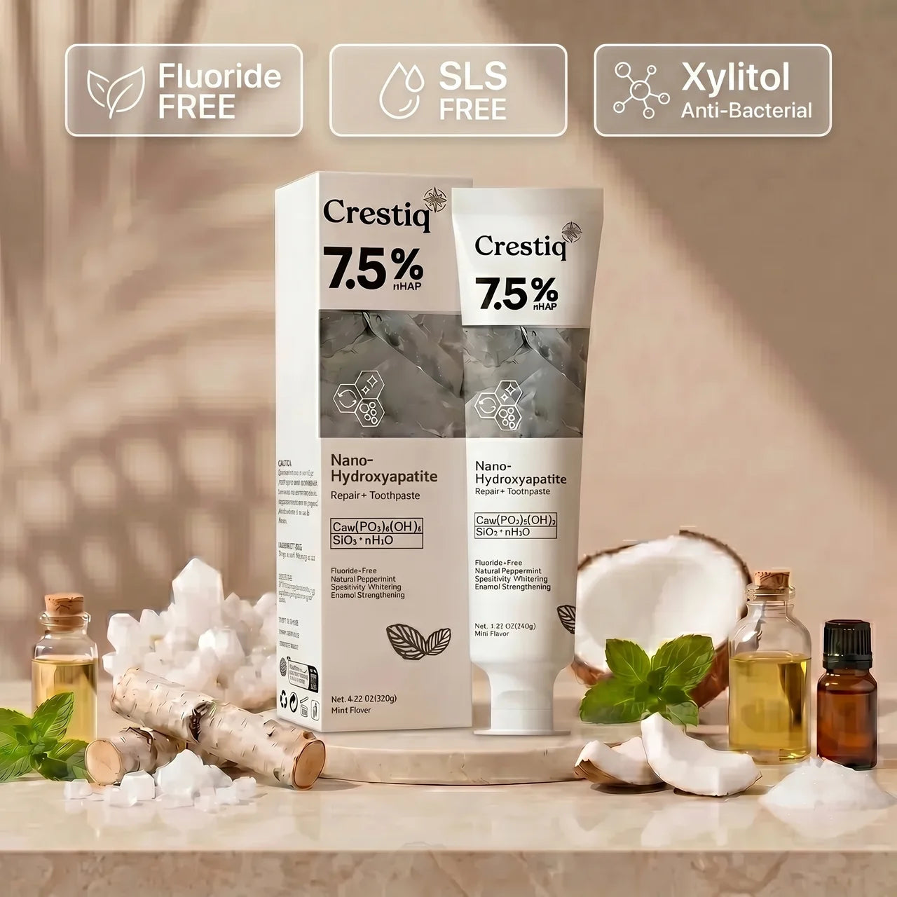 Nano-Hydroxyapatite Restorative Toothpaste